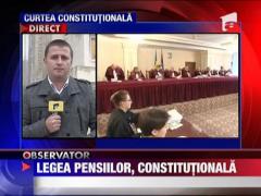 Legea pensiilor, constitutionala