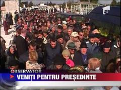 Au venit la inmormantare pentru presedinte