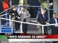 Victor Becali: "Aveti rabdare cu Andone!"
