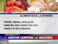 Felicia: Suntem campioni la obezitate