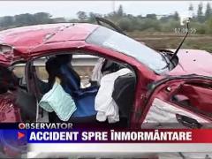 Accident spre inmormantare