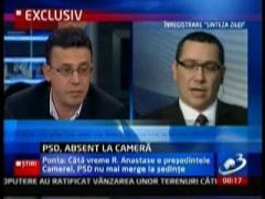 Victor Ponta: "Deputatii PSD vor absenta, cata vreme Roberta Anastase e presedintele Camerei"