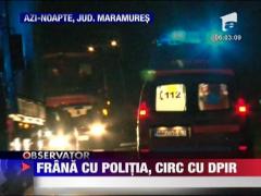 Au intrat cu masina in politie