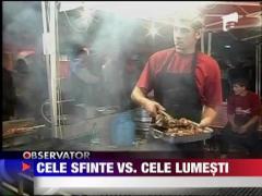 A lesinat la coada sfanta