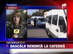 Dascalii renunta la catedra
