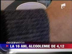 La 16 ani, alcoolemie de 4.12