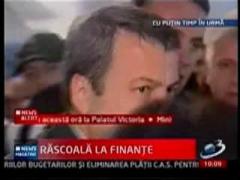 Protestele continua si astazi la Ministerul Finantelor