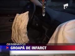 Groapa de infarct! Au sarit airbagurile!
