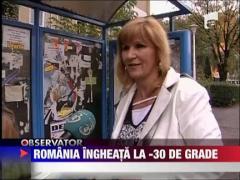 Romania ingheata la -30 de grade