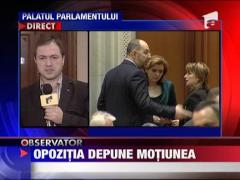 Opozitia depune motiunea