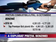 A explodat pretul benzinei