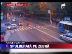 IMAGINI SOCANTE! Spulberata pe zebra