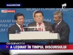 A lesinat in timpul discursului