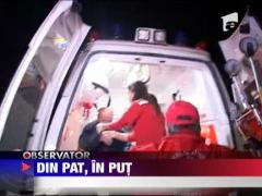 S-a aruncat in fantana... in somn