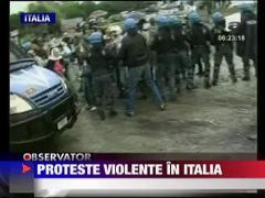 Proteste violente in Italia