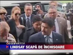 Lindsay Lohan  scapa de inchisoare