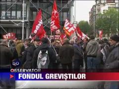Fondul grevistilor, adoptat in Franta