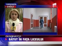 Batut in fata liceului