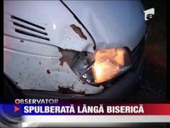 Spulberata langa biserica