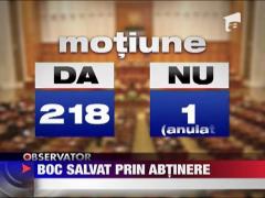 Boc salvat prin abtinere