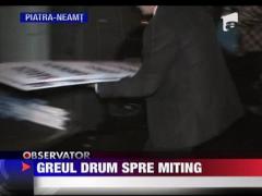 Greul drum spre miting