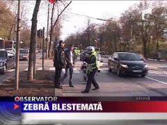 Tanar spulberat pe zebra in Bucuresti