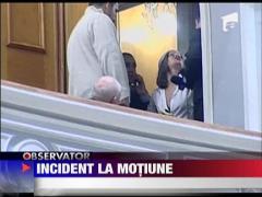 Incident la Motiunea de Cenzura