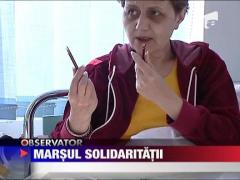 Solidaritate cu invatatoarea aflata in greva foamei
