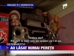 Trei hoti au golit o casa de vacanta din Dambovita