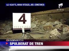 Cioban spulberat de tren in Constanta