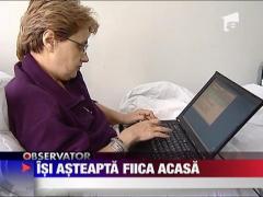 Invatatoarea grevista, asteptata de mama