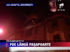 Incendiu langa pasapoarte