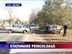 Staionare periculoasa! Accident grav