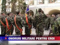 Onoruri militare pentru eroi
