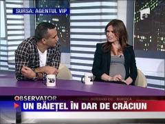 Maria Marinescu, copil, in dar de Craciun