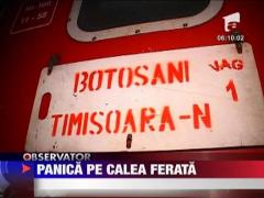 Panica intr-un tren de calatori in Timisoara
