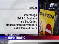 Lucrari trafic in Capitala