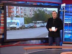 Un sofer bucurestean s-a oprit cu masina intr-un stalp