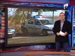 O masina s-a ciocnit de o autoutilitara cu 100 de butelii de aragaz