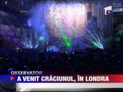 Rihanna a adus Craciunul, in Londra