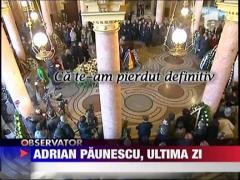 Adrian Paunescu, ultima zi