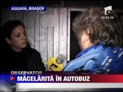 Femeie macelarita de propriul sot intr-un autobuz in Brasov