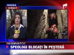 Trei speologi blocati intr-o pestera in Bihor
