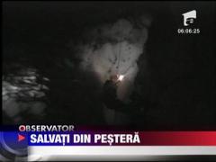 Speologi salvati din pestera