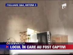 Imagini din locul in care au fost tinuti captivi cei trei romani rapiti in Irak