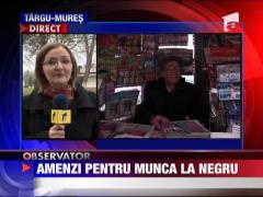 Amenzi pentru munca la negru