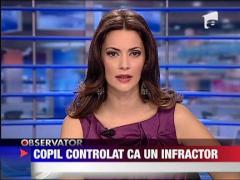 Copil controlat ca un infractor