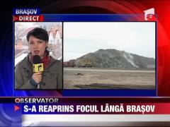 Groapa de gunoi a Brasovului arde din nou