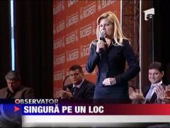 Elena Udrea, singura pe un loc
