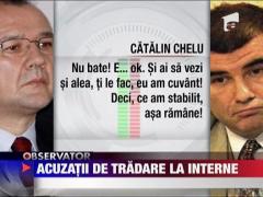 Acuzatii de tradare la Interne